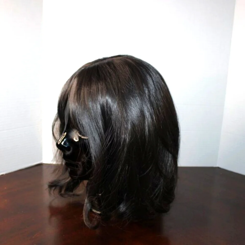 NWOT Black Layered Costume Wig - Adjustable Cap